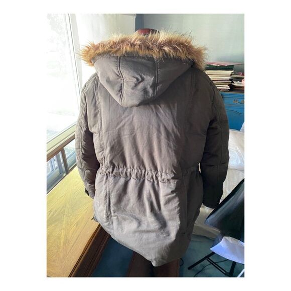 Reitman's Hooded Parka Fleece Lined Down Fill Faux Fur Trim Adjustable Sz 3X - Picture 4 of 8